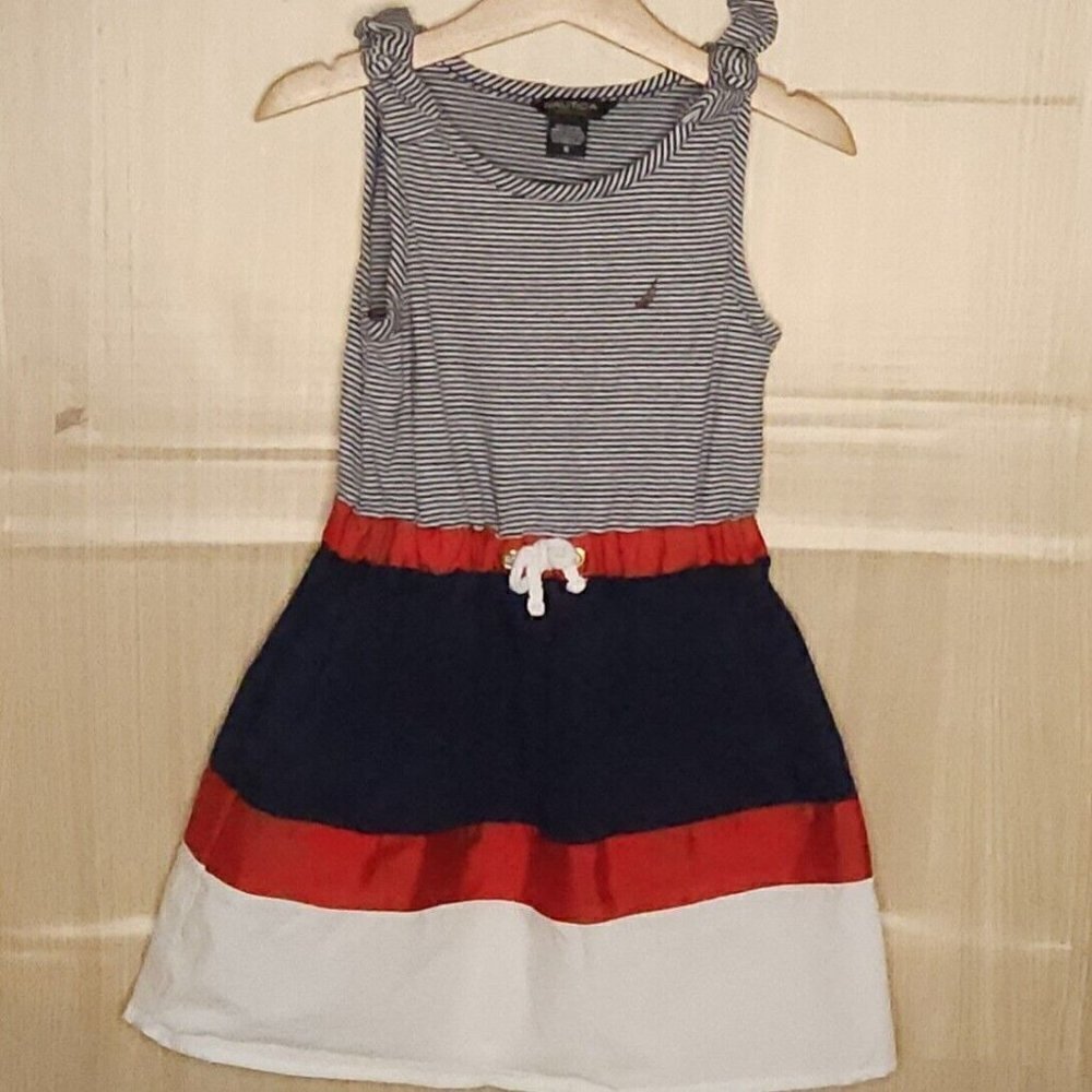 Nautica Girls Sleeveless Americana Dress 5